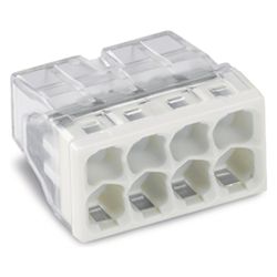 Wago Verbindungsdosenklemme 2273-208, 8-Leiter 0,5-2,5mm2, 450V 24A, Transparent/Grau... WAGO-2273-208 4050821027881 (Abb. 1)