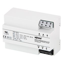 Wago Sicherheitstrafo, 40 VA, 12/24 V, 126x90x54mm... WAGO-787-974 4055143487382 (Abb. 1)