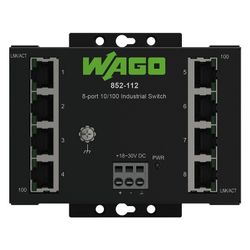 Wago Industrial-ECO-Switch 852-112, 8 Ports 100 Mbit/s, Stahlblech, Schwarz... WAGO-852-112 4045454847586 (Abb. 1)