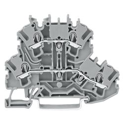 Wago Doppelstockklemme TOPJOB S 2002-2201, 500V 24A 5,2mm, Polyamid, Grau... WAGO-2002-2201 4044918753517 (Abb. 1)