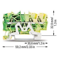 Wago Schutzleiterklemme TOPJOB S 2002-1407, 0,25-4mm2, Federzuganschluss, Thermoplast, ... WAGO-2002-1407 4017332999311 (Abb. 1)