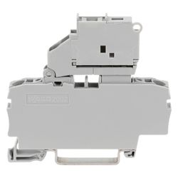 Wago 2-Leiter-Sicherungsklemme 2002-1611, 0,25-4mm2, Polyamid, Grau... WAGO-2002-1611 4045454974732 (Abb. 1)