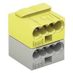 Wago 4-Leiter-Buchsenklemme 243-211, 0,6-0,8mm, Polyamid, Dunkelgrau/Rot... WAGO-243-211 4055143962315 (Abb. 1)