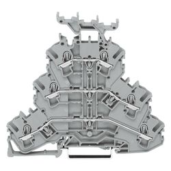 Wago Dreistockklemme TOPJOB S 2002-3231, 500V 24A 5,2mm, Polyamid, grau... WAGO-2002-3231 4044918989756 (Abb. 1)