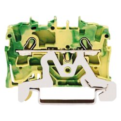Wago Schutzleiterklemme TOPJOB S 2002, 2,5mm2, 5,2x50,8x32,9mm, Polyamid, Grün/Gelb... WAGO-2002-1207 4017332999212 (Abb. 1)