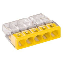 Wago COMPACT-Verbindungsdosenklemme 2273 2273-205, 5-Leiter 0,5-2,5mm2, Polycarbonat, Ge... WAGO-2273-205 4050821027874 (Abb. 1)