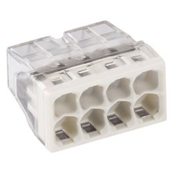 Wago Verbindungsdosenklemme 2273-208, 8-Leiter 0,5-2,5mm2, 450V 24A, Transparent/Grau... WAGO-2273-208 4050821027881 (Abb. 1)