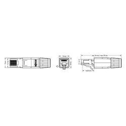 Wago ETHERNET-Stecker 750-975, IP20, Kategorie 5E, Kunststoff, Lichtgrau, 750-975... WAGO-750-975 4045454482480 (Abb. 1)