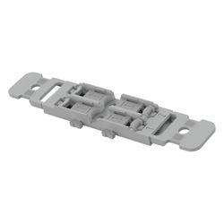 Wago Befestigungsadapter 221-2502, 2-fach, Schraubbefestigung, Polyamid, Grau... WAGO-221-2502 4066966119831 (Abb. 1)