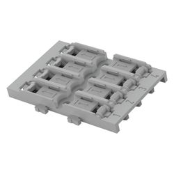 Wago Befestigungsadapter 221-2525, 5-fach, Schraubbefestigung, Polyamid, Grau... WAGO-221-2525 4066966119961 (Abb. 1)
