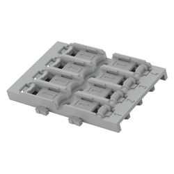 Wago Befestigungsadapter 221-2525, 5-fach, Schraubbefestigung, Polyamid, Grau... WAGO-221-2525 4066966119961 (Abb. 1)