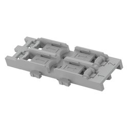 Wago Befestigungsadapter 221-2532, 2-fach, Rastfuß, Polyamid, Grau... WAGO-221-2532 4055144066609 (Abb. 1)