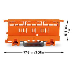 Wago Befestigungsadapter Serie 221 221-500, 4 mm2, Tragschiene 35/Schraubbefestigung, Pol... WAGO-221-500 4055143421942 (Abb. 1)