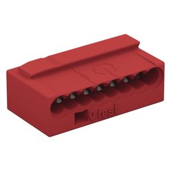 Wago MICRO-Verbindungsdosenklemme 243 243-808, 8-Leiter 0,6-0,8mm, Rot... WAGO-243-808 4044918502795 (Abb. 1)