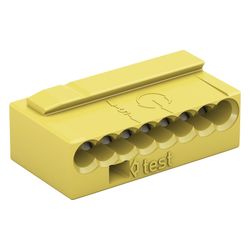 Wago Verbindungsdosenklemme 243 243-508, 8-Leiter 0,6-0,8mm, Gelb, 1 Stück... WAGO-243-508 4044918502726 (Abb. 1)