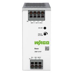 Wago Primär getaktete Stromversorgung Base 24V 20A, 480W, 56x125x138mm, IP20... WAGO-2587-2147 4066966626698 (Abb. 1)