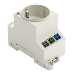 Wago Schaltschrank-Steckdose 709-582, 250V 16A 3TE, Polyamid, Signalgelb... WAGO-709-582 4055143718325 (Abb. 1)