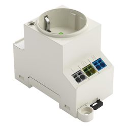 Wago Schaltschrank-Steckdose 709-582, 250V 16A 3TE, Polyamid, Signalgelb... WAGO-709-582 4055143718325 (Abb. 1)