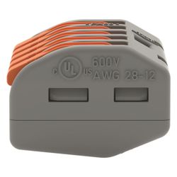 Wago Verbindungsklemme 222-415, 5-Leiter, 0,08-4mm2, 400V, 32A, Grau... WAGO-222-415 4044918464956 (Abb. 1)