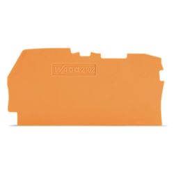 Wago Abschluss- und Zwischenplatte 2102-1292, 0,8 mm, Polyamid, Orange... WAGO-2102-1292 4055143745352 (Abb. 1)