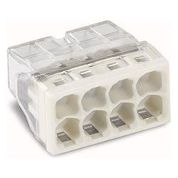 Wago Verbindungsdosenklemme 2273-208, 8-Leiter 0,5-2,5mm2, 450V 24A, Transparent/Grau... WAGO-2273-208 4050821027881 (Abb. 1)