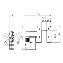 Wago Potentialabgriff 855-8015, 400V, 4-15mm Schienendicke... WAGO-855-8015 4055143720076 (Abb. 1)