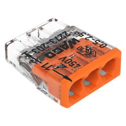 Wago COMPACT-Verbindungsdosenklemme 2273-203, 3-Leiter 0,5-2,5mm2, Polycarbonat, Transpa... WAGO-2273-203 4050821027850 (Abb. 1)