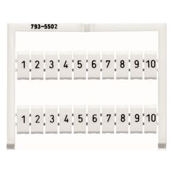 Wago WMB-Beschriftungskarte 793-5502, 5,2mm, 1-10, weiß... WAGO-793-5502 4044918844796 (Abb. 1)
