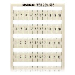 Wago WSB-Beschriftungskarte 209-502, 5mm Rastermaß, weiß... WAGO-209-502 4017332273008 (Abb. 1)