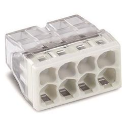 Wago Verbindungsdosenklemme 2273-208, 8-Leiter 0,5-2,5mm2, 450V 24A, Transparent/Grau... WAGO-2273-208 4050821027881 (Abb. 1)
