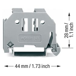 Wago Endklammer 249-117, 10mm, Kunststoff, Grau... WAGO-249-117 4055143314169 (Abb. 1)