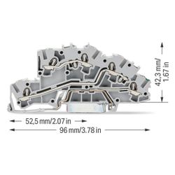 Wago Installationsetagenklemme 2003-7645, 32A 400V, 0,25-4mm2, Grau... WAGO-2003-7645 4044918925600 (Abb. 1)