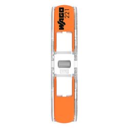 Wago Durchgangsverbinder 221 221-2401, 0,2-4mm2, 450V, 32A, Transparent/Orange... WAGO-221-2401 4066966120271 (Abb. 1)