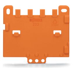 Wago Zugentlastungsplatte 222-505, für Befestigungsadapter Serie 221 oder 222, Orange... WAGO-222-505 4045454714789 (Abb. 1)