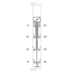 Wago 3-Phasen-Leistungsmessmodul 750-494, 480V 1A, Polycarbonat/Polyamid 6.6, lichtgrau... WAGO-750-494 4050821548232 (Abb. 1)