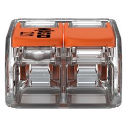 Wago Verbindungsklemme 221 221-612, 0,5-6mm2, Polycarbonat, Transparent/Orange... WAGO-221-612 4055143704168 (Abb. 1)