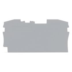Wago Abschluss- und Zwischenplatte TOPJOB S 2006-1291, 1mm, Polyamid, Grau... WAGO-2006-1291 4017332072595 (Abb. 1)
