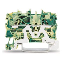 Wago Schutzleiterklemme TOPJOB S 2002, 2,5mm2, 5,2x50,8x32,9mm, Polyamid, Grün/Gelb... WAGO-2002-1207 4017332999212 (Abb. 1)