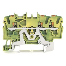 Wago Schutzleiterklemme TOPJOB S 2202-1307, 2,5mm2, Federzuganschluss, Polyamid, Grün/G... WAGO-2202-1307 4055143848626 (Abb. 1)
