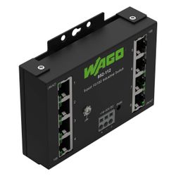 Wago Industrial-ECO-Switch 852-112, 8 Ports 100 Mbit/s, Stahlblech, Schwarz... WAGO-852-112 4045454847586 (Abb. 1)