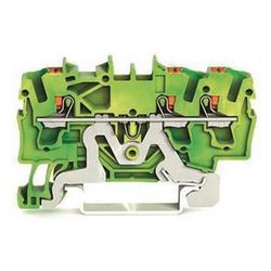 Wago Schutzleiterklemme TOPJOB S 2202-1307, 2,5mm2, Federzuganschluss, Polyamid, Grün/G... WAGO-2202-1307 4055143848626 (Abb. 1)