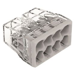 Wago Verbindungsdosenklemme 2273-208, 8-Leiter 0,5-2,5mm2, 450V 24A, Transparent/Grau... WAGO-2273-208 4050821027881 (Abb. 1)