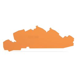 Wago Abschluss- und Zwischenplatte 2205-7692, 1mm, Polyamid, Orange... WAGO-2205-7692 4066966159530 (Abb. 1)