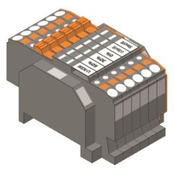 Wago Relaisklemmenleiste 821-509, 400V 16A, 44,2x66,1x32,9mm, Polyamid, grau... WAGO-821-509 4066966781250 (Abb. 1)