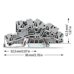 Wago Installationsetagenklemme 2003-7645, 32A 400V, 0,25-4mm2, Grau... WAGO-2003-7645 4044918925600 (Abb. 1)