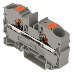 Wago 2-Leiter-Durchgangsklemme TOPJOB S 2210-1201, 10mm2, Federzuganschluss, Grau... WAGO-2210-1201 4055143735698 (Abb. 1)