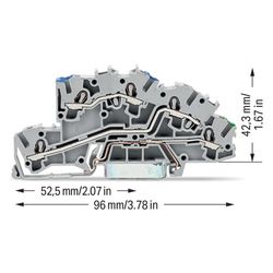Wago Installationsetagenklemme 2003 2003-7646, 0,25-4mm2, 32A, 400V, Grau... WAGO-2003-7646 4044918925617 (Abb. 1)
