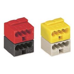 Wago 4-Leiter-Buchsenklemme 243 243-212, 0,6-0,8mm, Polyamid, Lichtgrau/Gelb... WAGO-243-212 4044918441407 (Abb. 1)