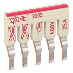 Wago Schachtelbrücker TOPJOB S 2002-475, 5-fach, 400V, 25A, 5,2mm Raster, lichtgrau... WAGO-2002-475 4055143692281 (Abb. 1)