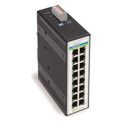 Wago Industrial-Switch 852-1106, 16 Ports 1000 Mbit/s, Aluminium, metallisch schwarz... WAGO-852-1106 4055143604659 (Abb. 1)